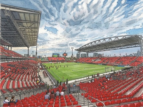 BMO Field 外観 線画