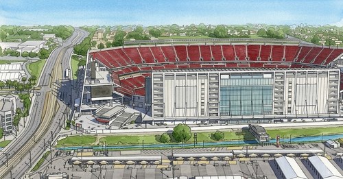Levi's Stadium 外観 線画